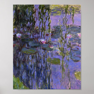 Print - Wasser-Lilien von Claude Monet Poster