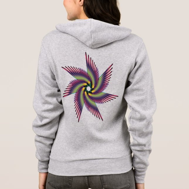 print women hoodie (Rückseite)