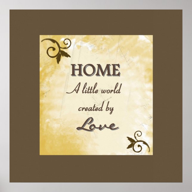 Print - Zuhause Poster (Vorne)