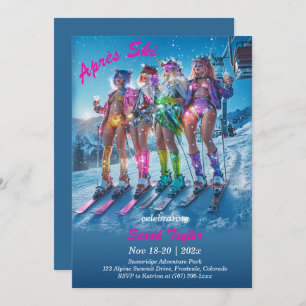 Printable Après Ski Bachelorette Vorlage