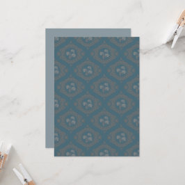 Printable Aquamarin Tapestry Rokoko Mandala Ogee D Einladung