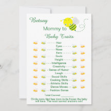 Printable Baby Shower Game Baby Tracks Karten