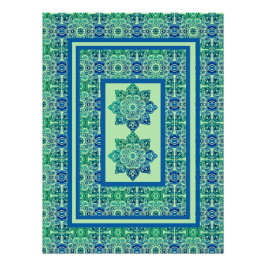 Printable Blue and Green Poster