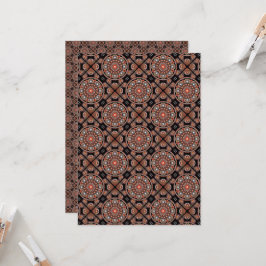 Printable Bohemisch Mandala Tiled Scrapbook Paper Einladung