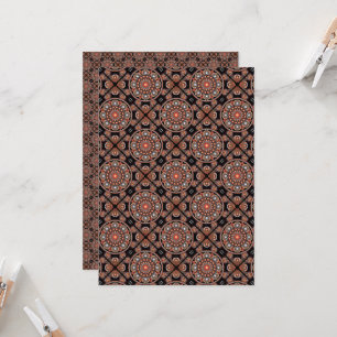 Printable Bohemisch Mandala Tiled Scrapbook Paper Einladung