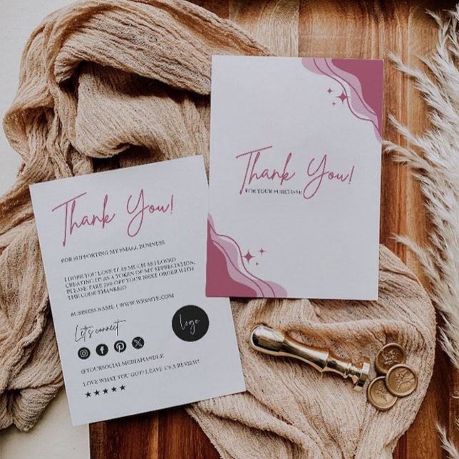 Printable Business danke You Card (Printable Business Thank You Card,)
