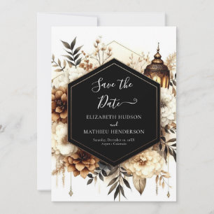 Printable Earthy Rustic Wedding Save The Date