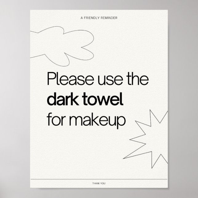 Printable Erinnerung Hostel Bed & Breakfast Info Poster (Vorne)