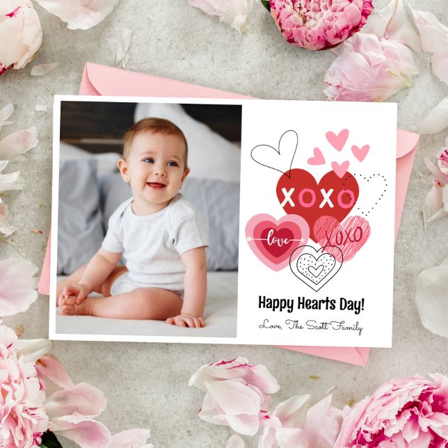 Printable Happy Hearts Day Valentine Ankündigung (Von Creator hochgeladen)