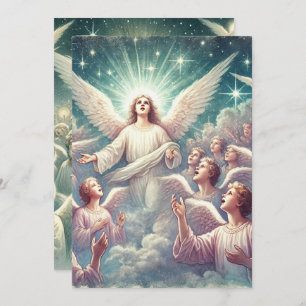 Printable Himmlisch Host of Angels Scrapbook Einladung