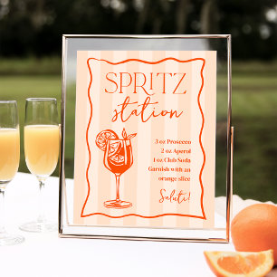 Printable Italian Spritz Station Drink Sign Poster