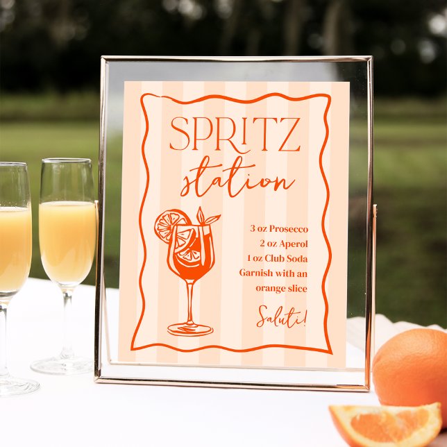 Printable Italian Spritz Station Drink Sign Poster (Von Creator hochgeladen)