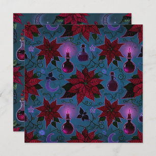 Printable Nightshade Poinsettia Potions Scrapbook Einladung