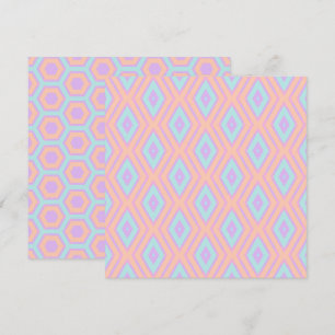 Printable Pastel Rainbow Diamonds & Honeycomb Einladung