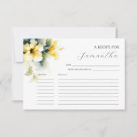 Printable Recicards Wasserfarbene Blume