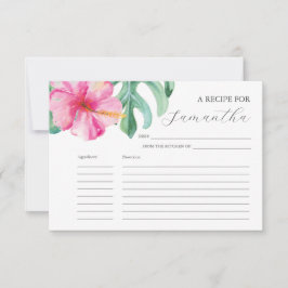 Printable Recicards Wasserfarbene Blume Einladung