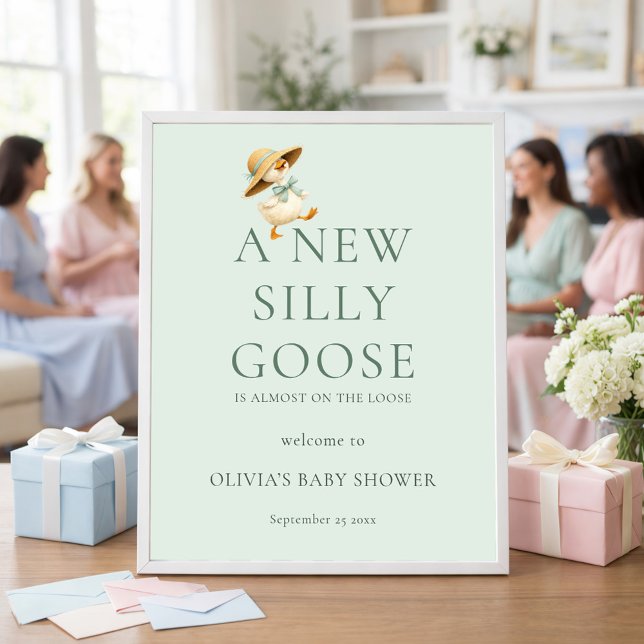 Printable Silly Goose Welcome to Baby Shower Poster (Von Creator hochgeladen)