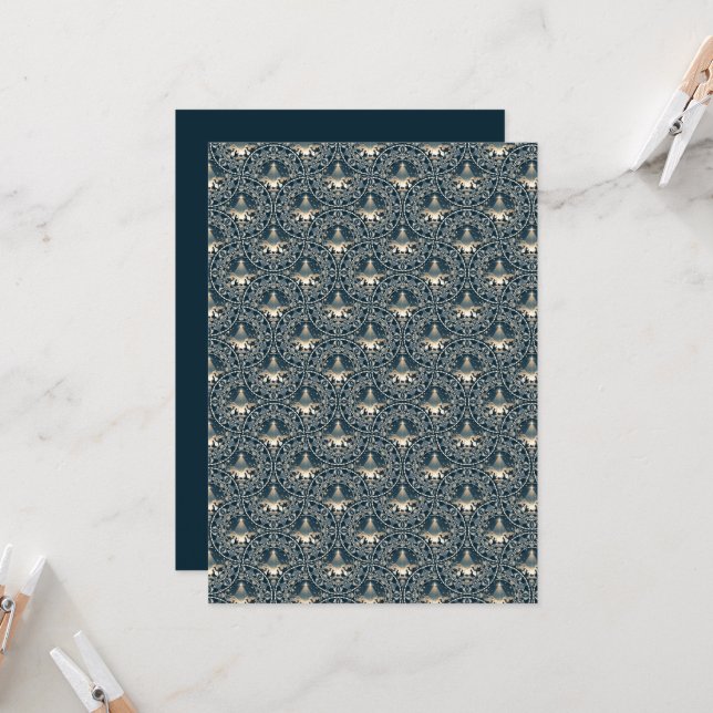 Printable Star von Wonder Mandala Art Deco Fans Einladung (Vorderseite/Rückseite Beispiel)