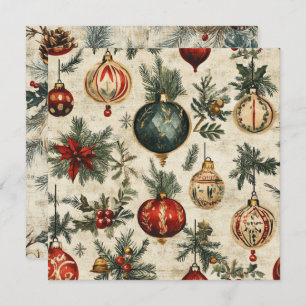 Printable Vintage Festivitätstöne auf Pergament Einladung