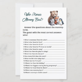 Printable Wintertiere, die das beste Spiel von Mam