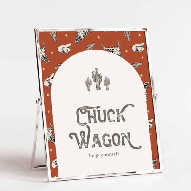 Printed 8x10 Wild West Chuck Wagon Sign (Von Creator hochgeladen)