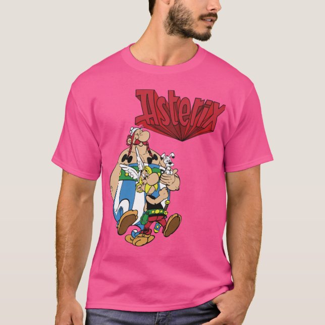 Printed Gallic Adventures Video Game Asteri Printe T-Shirt (Vorderseite)