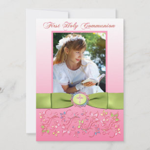 PRINTED RIBBON Heilige Kommune Foto Vielen Dank Dankeskarte