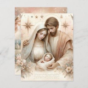 Printfloraler Aquädukt Jesus Cardstock Einladung