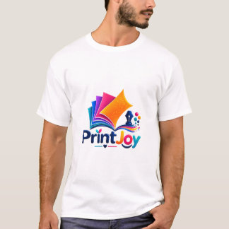 PrintJoy Farbige Drucklogo T-Shirt