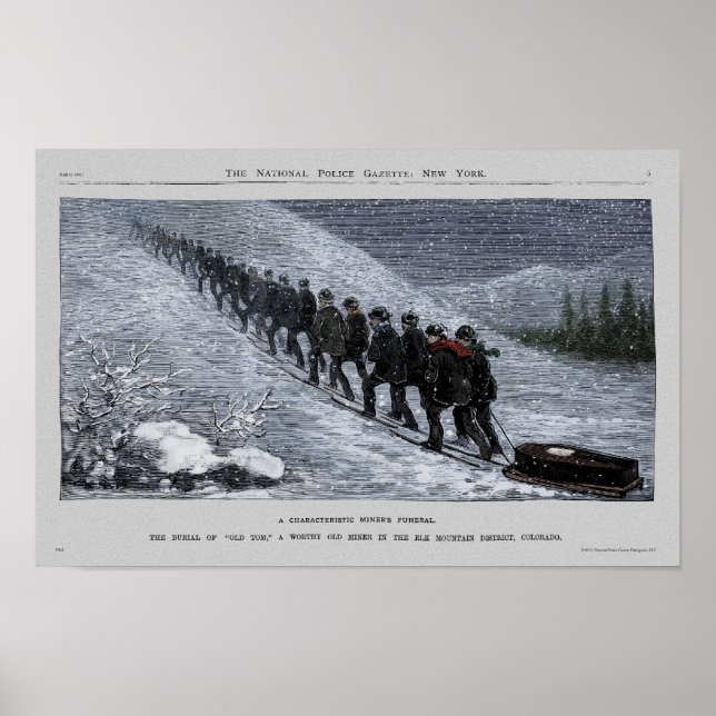 Printminen im Polizeianzeiger Poster (Vorne)