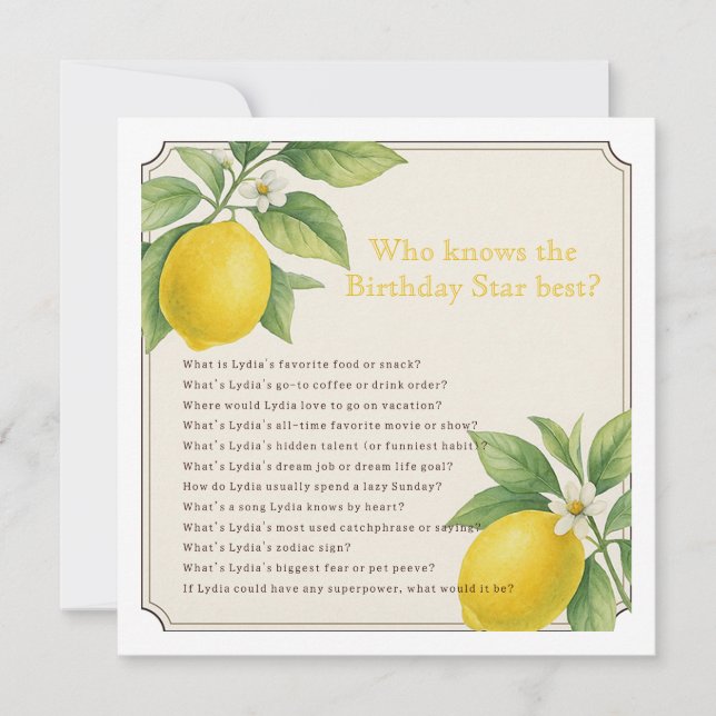 Printparty Game Einladung (Vorderseite)