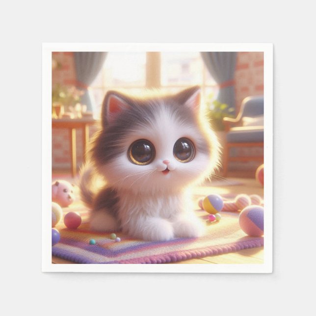 PrintPerfect Winter Wear: Einzigartige Kleider onl Serviette (Vorderseite)