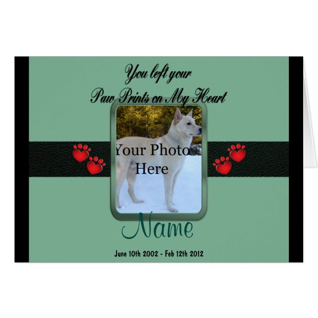 Prints auf meinem Herzen - Minze grün (Vorderseite (Horizontal))