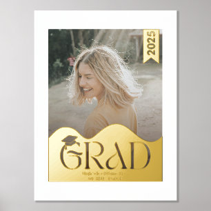 Prints für moderne Hut-Foto-Schulabgänger Foliendrucke