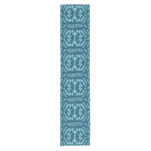 Prints von Meeresfrüchten Art Deco Kurzer Tischläufer