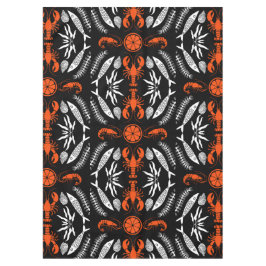 Prints von Meeresfrüchten Art Deco Tischdecke