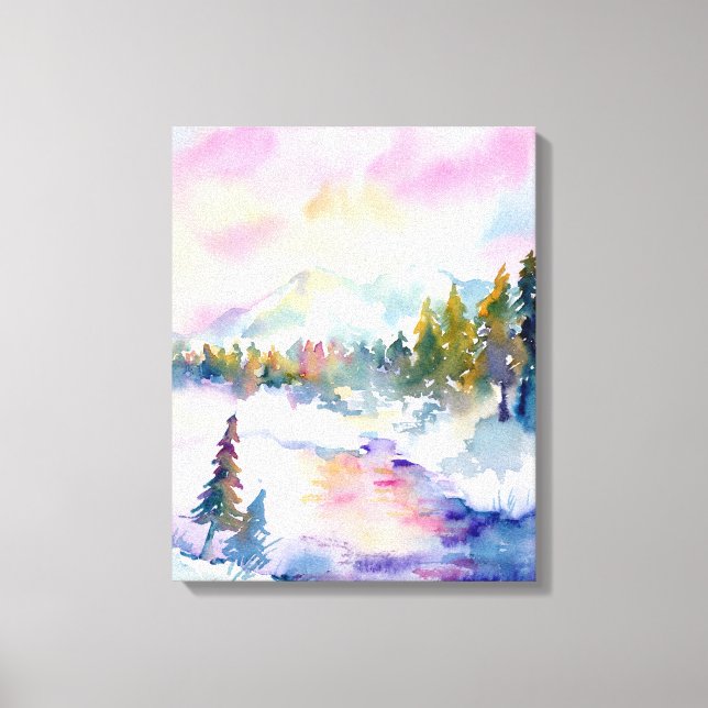 Printwerbung für den Schneeberg Leinwanddruck (Vorderseite)