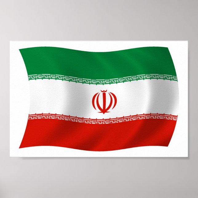 Printwerbung für Iran-Flaggen Poster (Vorne)