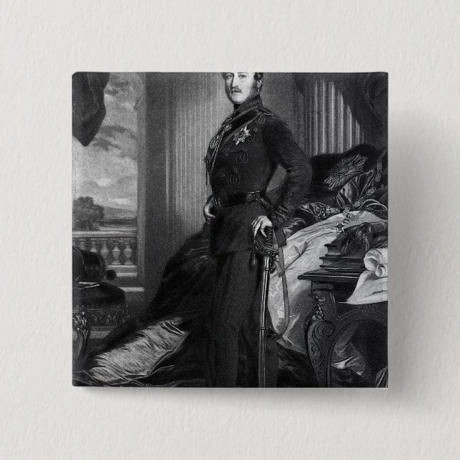 Prinz Albert, nach der Malerei von 1859 Button (Vorderseite)