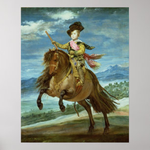 Prinz Balthasar Carlos zu Pferden, c.1635-36 Poster