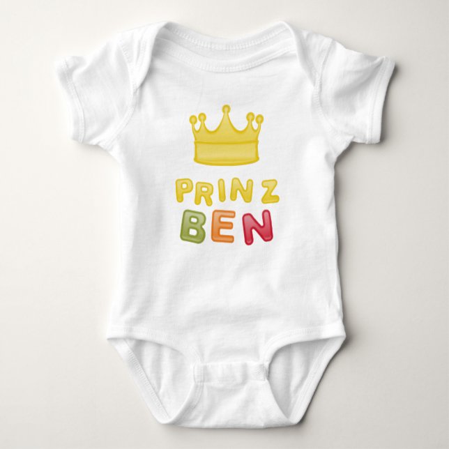 Prinz Ben Baby Strampler (Vorderseite)