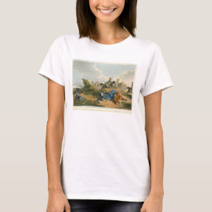Prinz Blucher unter seinem Pferd am Kampf von Wa T-Shirt
