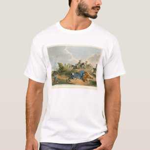 Prinz Blucher unter seinem Pferd am Kampf von Wa T-Shirt