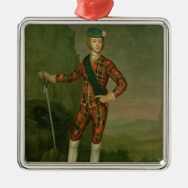 Prinz Charles Edward Stuart Ornament Aus Metall (Vorne)