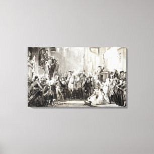 Prinz Charles Edward und die Highlander Leinwanddruck