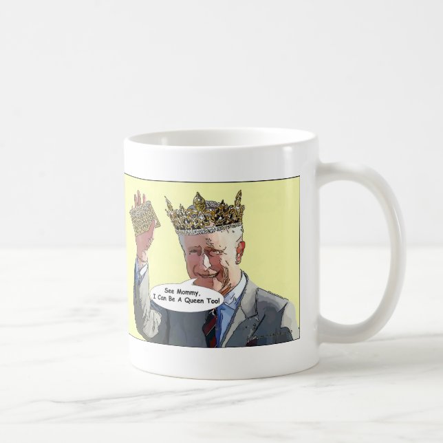 Prinz Charles In Drag Mug Kaffeetasse (Rechts)