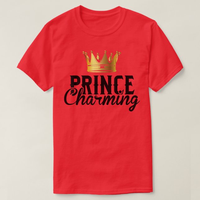 Prinz Charming Funny Fairy Tale Halloween Lazy Co T-Shirt (Design vorne)
