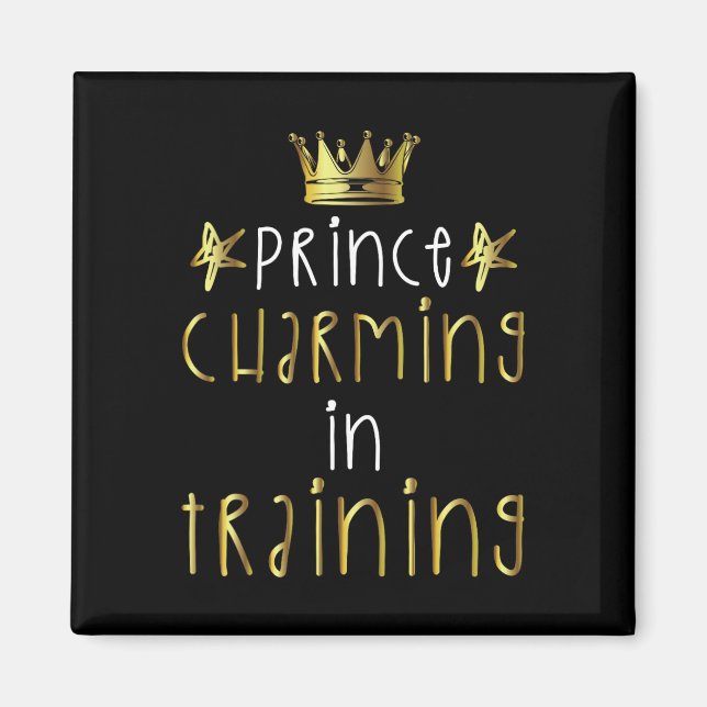 Prinz Charming in der Ausbildung Helden Halloween  Magnet (Vorne)