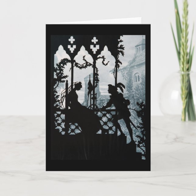 Prinz Charming und Prinzessin Feiertagskarte (Vorderseite)