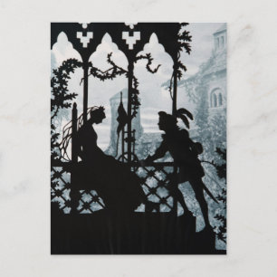 Prinz Charming und Prinzessin Postkarte